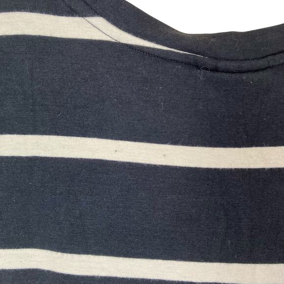 Who What Wear NWT Sz M Black & White Striped Midi Dress Butterfly Sleeves - Picture 10 of 15